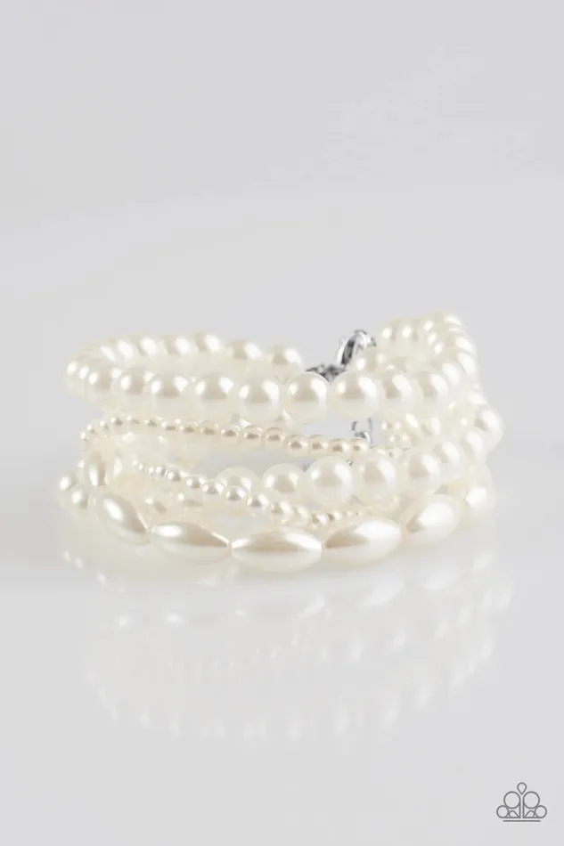Paparazzi Jewelry Bracelets Paparazzi Bracelet Marvelously Mumbai White