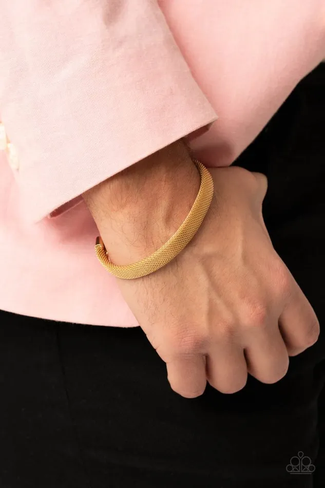 Paparazzi Jewelry Bracelets Paparazzi Bracelet Ready Willing and CABLE Gold