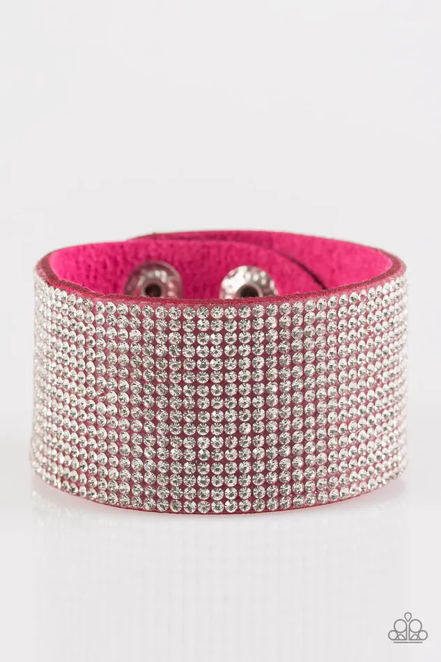 Paparazzi Jewelry Bracelets Paparazzi Bracelet Roll With The Punches Pink