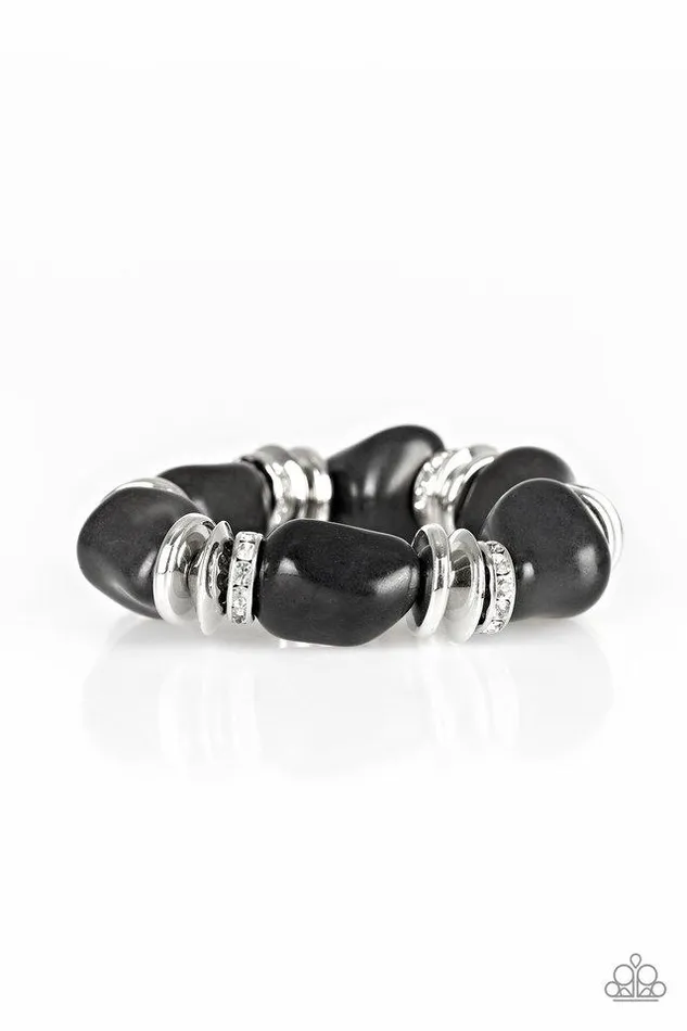 Paparazzi Jewelry Bracelets Paparazzi Bracelet Stone Age Stunner Black