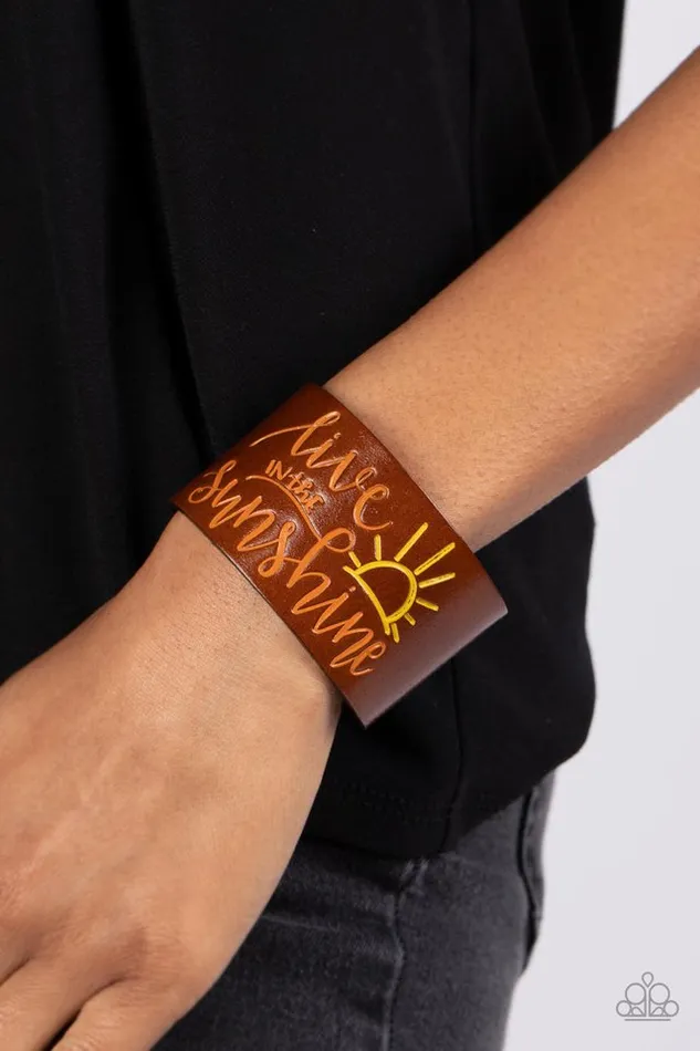 Paparazzi Jewelry Bracelets Paparazzi Bracelet Sunshine Season Orange