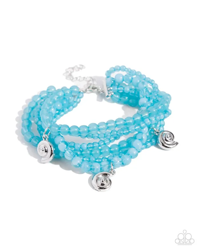 Paparazzi Jewelry Bracelets Paparazzi Bracelet Swirling Shopaholic Blue Paparazzi Jewelry Bracelets Paparazzi Bracelet Swirling Shopaholic Blue