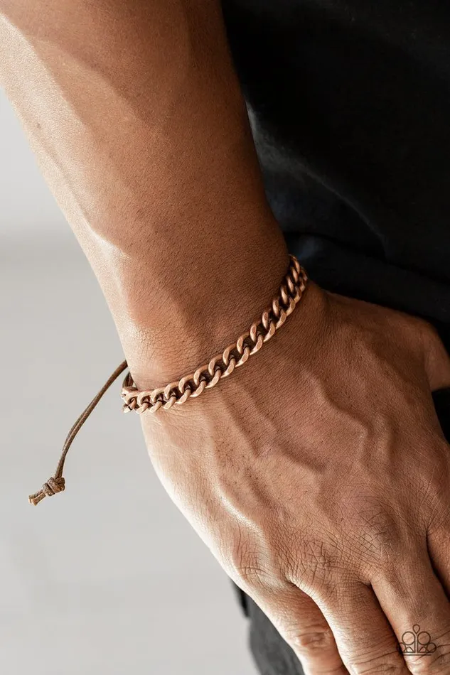 Paparazzi Jewelry Bracelets Paparazzi Bracelet Tiebreaker Copper