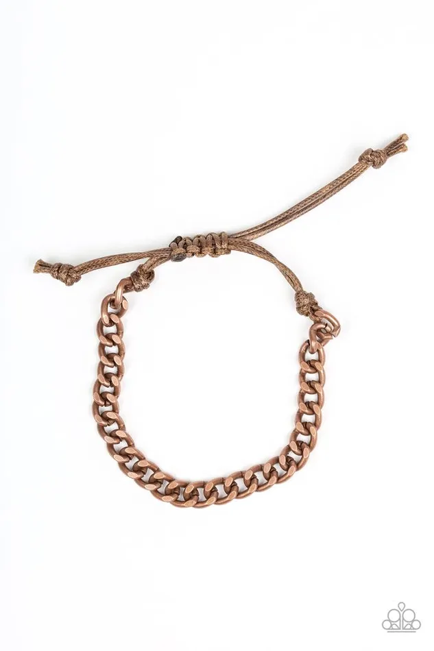 Paparazzi Jewelry Bracelets Paparazzi Bracelet Tiebreaker Copper Paparazzi Jewelry Bracelets Paparazzi Bracelet Tiebreaker Copper