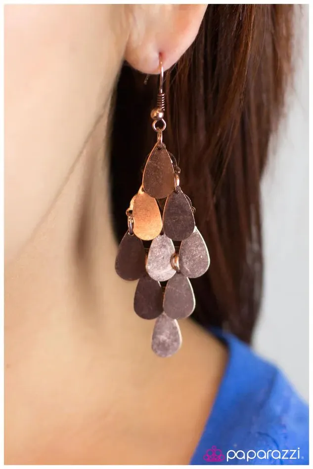 Paparazzi Jewelry Earrings Paparazzi Earring Coppertone Copper