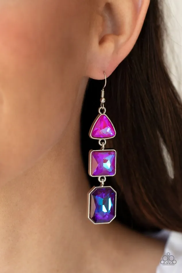 Paparazzi Jewelry Earrings Paparazzi Earring Cosmic Culture Purple