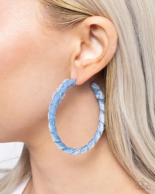Paparazzi Jewelry Earrings Paparazzi Earring Denim Debut