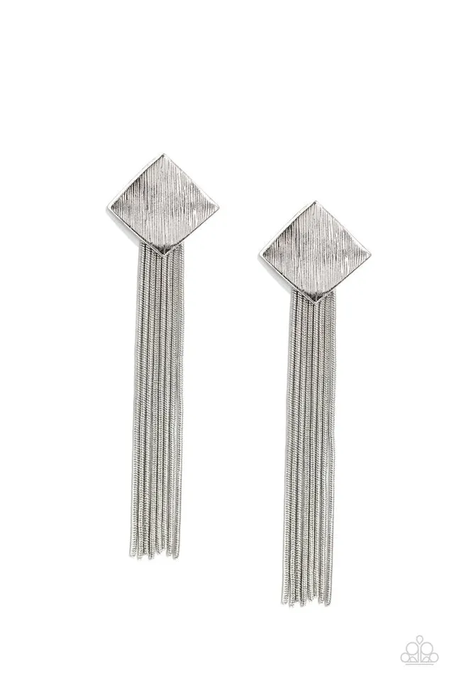 Paparazzi Jewelry Earrings Paparazzi Earring Experimental Elegance Silver Paparazzi Jewelry Earrings Paparazzi Earring Experimental Elegance Silver