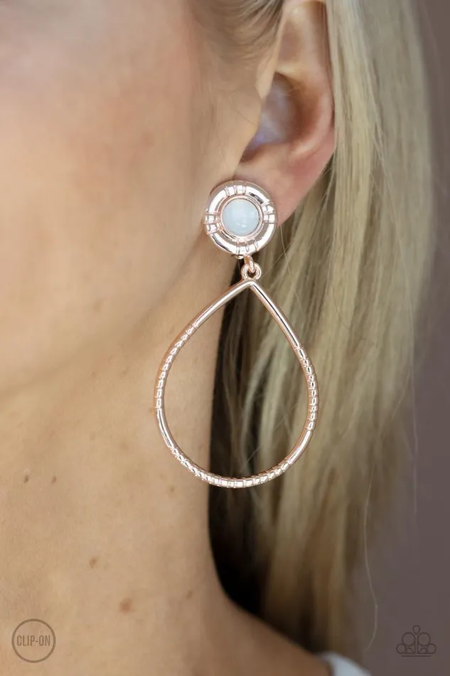 Paparazzi Jewelry Earrings Paparazzi Earring Fairytale Finish Rose Gold