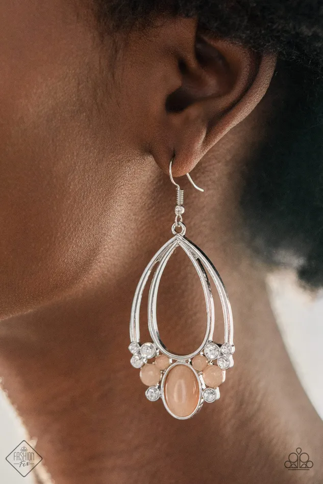 Paparazzi Jewelry Earrings Paparazzi Earring Fashion Fix Feb 2021 Look Into My Crystal Ball Orange