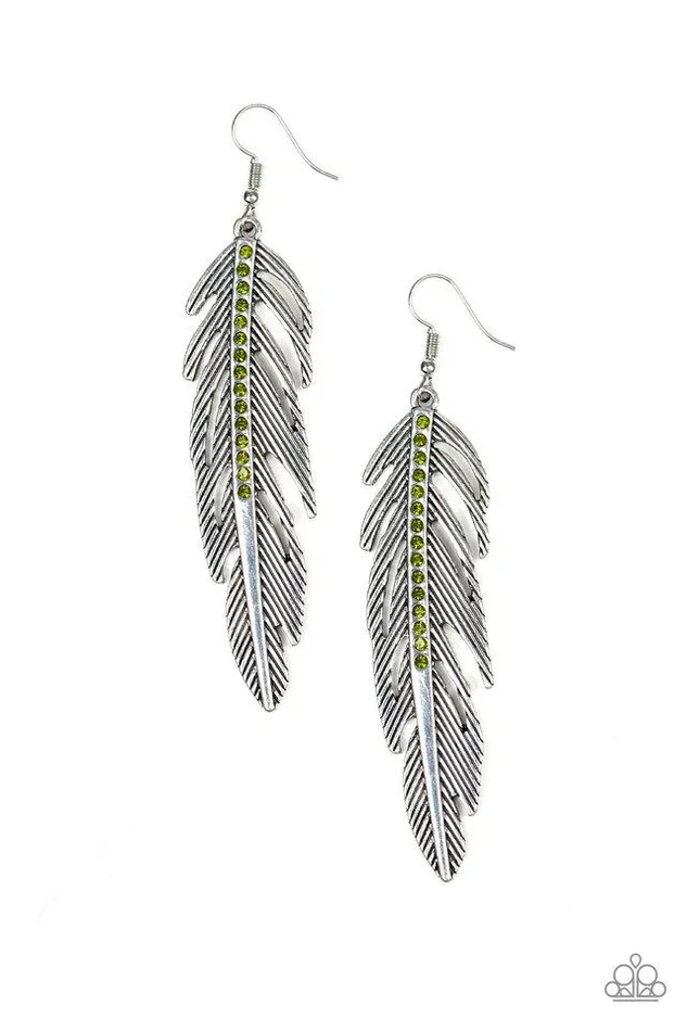 Paparazzi Jewelry Earrings Paparazzi Earring Give Me A ROOST Green