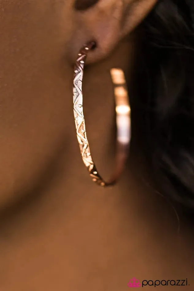 Paparazzi Jewelry Earrings Paparazzi Earring How HOOPtastic Copper