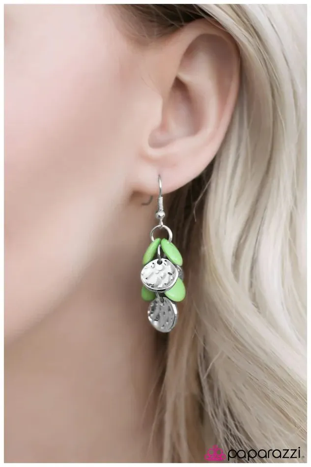 Paparazzi Jewelry Earrings Paparazzi Earring I Like To Move It Green
