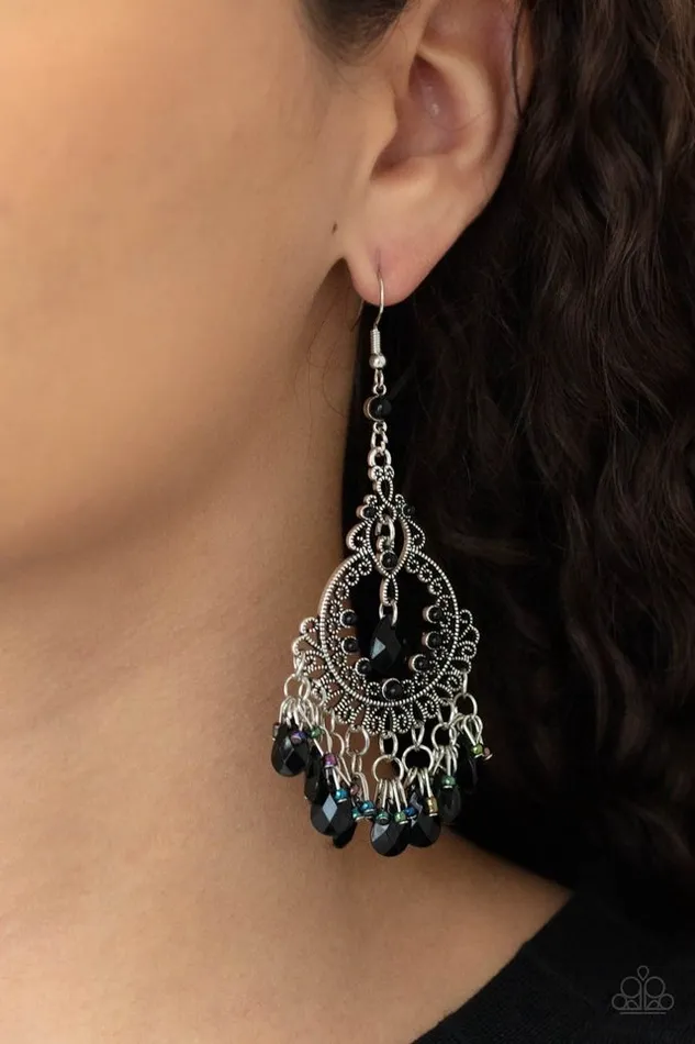 Paparazzi Jewelry Earrings Paparazzi Earring Ill Take That As A Compliment Black