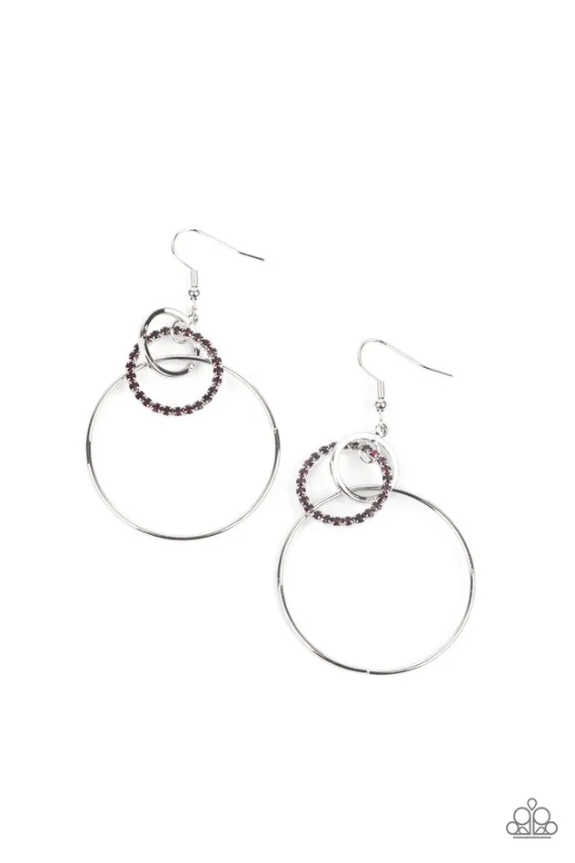Paparazzi Jewelry Earrings Paparazzi Earring In An Orderly Fashion Purple Paparazzi Jewelry Earrings Paparazzi Earring In An Orderly Fashion Purple
