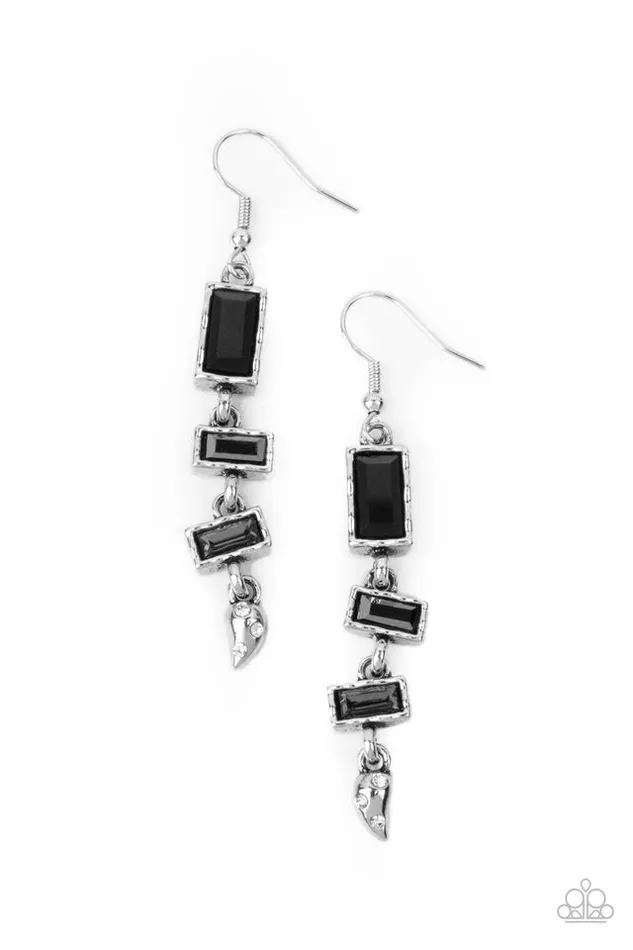 Paparazzi Jewelry Earrings Paparazzi Earring Modern Day Artifact Black Paparazzi Jewelry Earrings Paparazzi Earring Modern Day Artifact Black