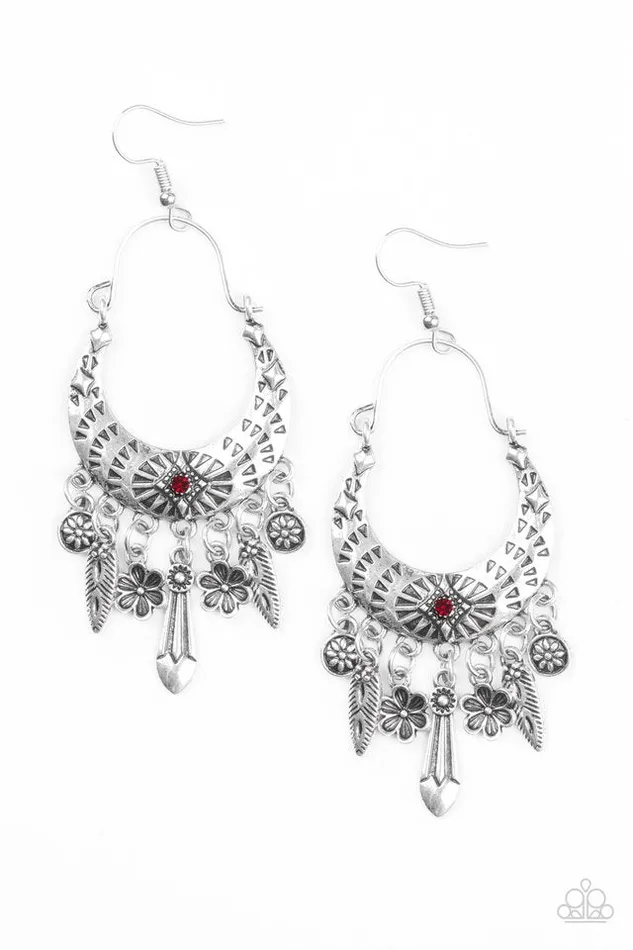 Paparazzi Jewelry Earrings Paparazzi Earring Nature Escape Red Paparazzi Jewelry Earrings Paparazzi Earring Nature Escape Red