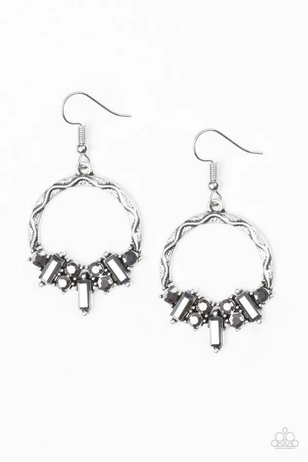 Paparazzi Jewelry Earrings Paparazzi Earring On The Uptrend Silver