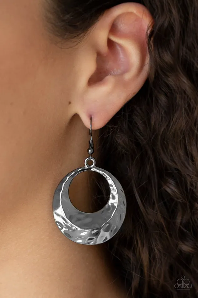 Paparazzi Jewelry Earrings Paparazzi Earring Savory Shimmer Black