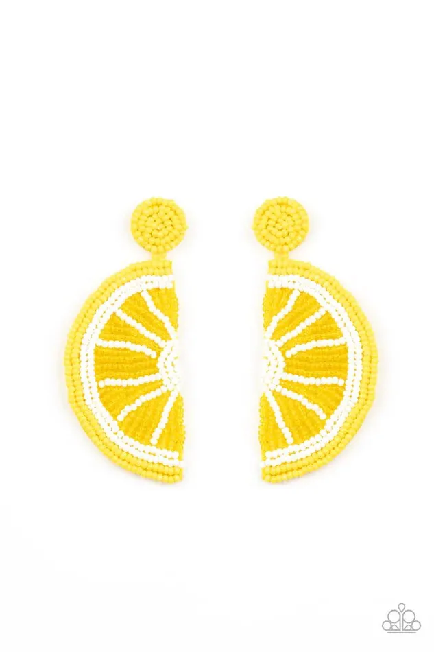 Paparazzi Jewelry Earrings Paparazzi Earring When Life Gives You Lemons Yellow