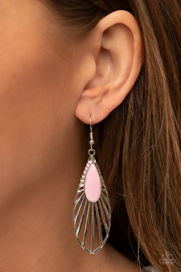 Paparazzi Jewelry Earrings Paparazzi Earring WINGADingDing Pink