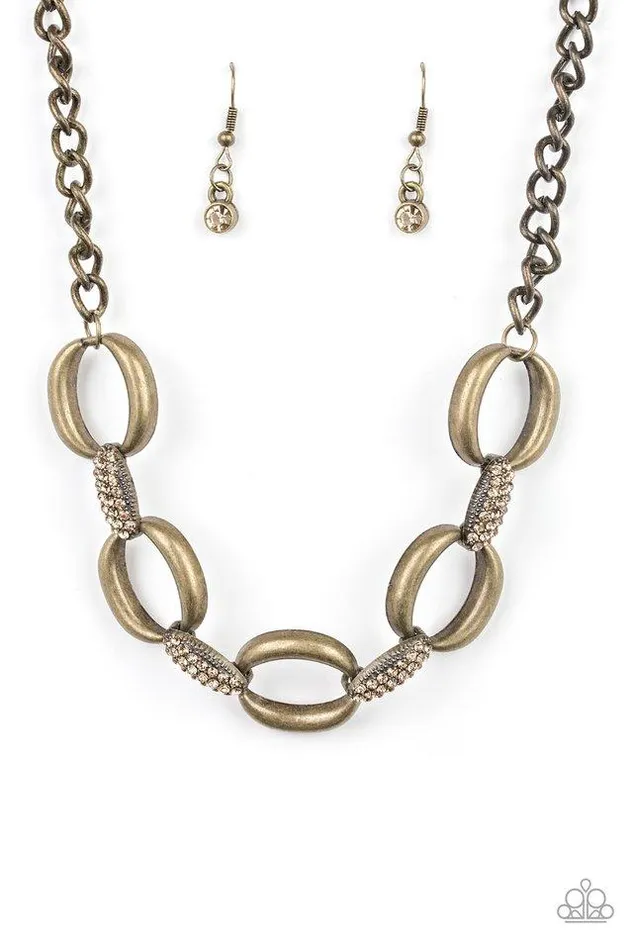 Paparazzi Jewelry Necklaces Paparazzi Necklace Boss Boulevard Brass