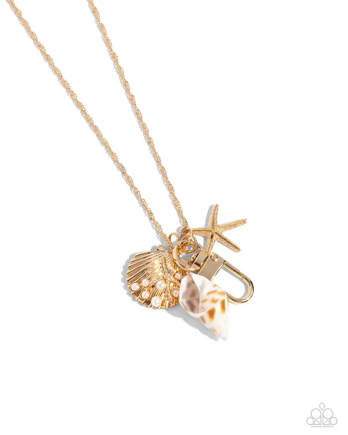 Paparazzi Jewelry Necklaces Paparazzi Necklace Coastal Crowd Gold Paparazzi Jewelry Necklaces Paparazzi Necklace Coastal Crowd Gold