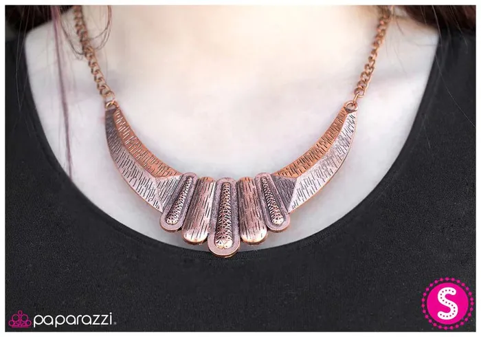 Paparazzi Jewelry Necklaces Paparazzi Necklace Copper Contender Copper