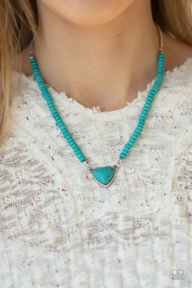 Paparazzi Jewelry Necklaces Paparazzi Necklace Country Sweetheart Blue