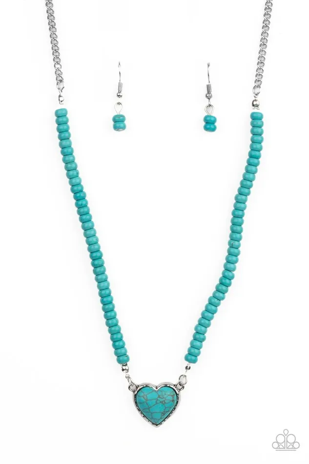 Paparazzi Jewelry Necklaces Paparazzi Necklace Country Sweetheart Blue Paparazzi Jewelry Necklaces Paparazzi Necklace Country Sweetheart Blue