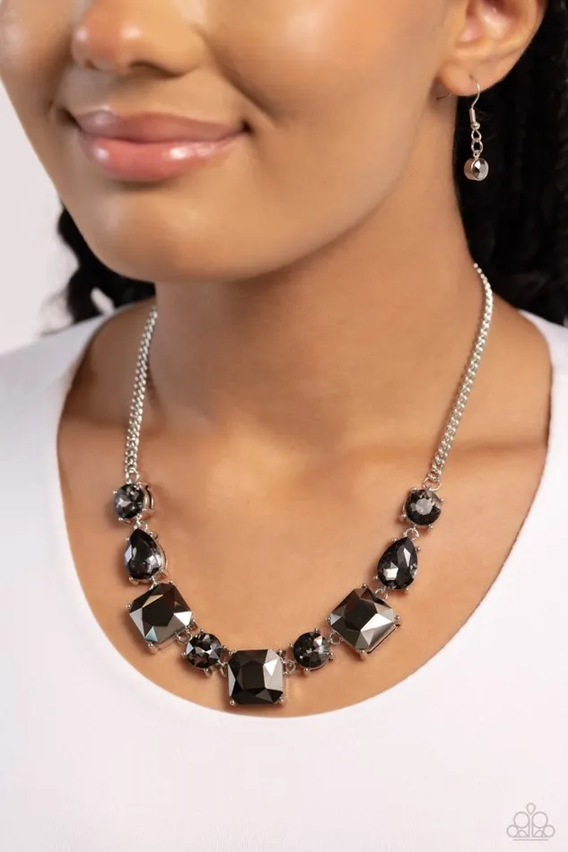 Paparazzi Jewelry Necklaces Paparazzi Necklace Elevated Edge Silver
