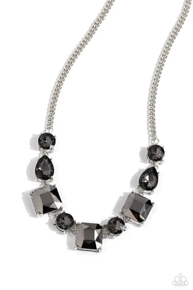 Paparazzi Jewelry Necklaces Paparazzi Necklace Elevated Edge Silver Paparazzi Jewelry Necklaces Paparazzi Necklace Elevated Edge Silver