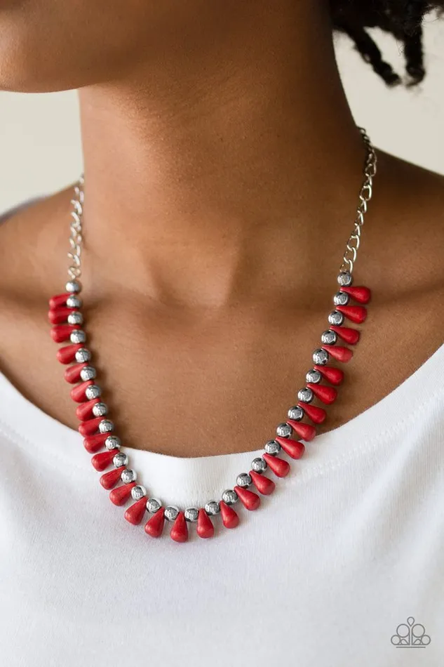 Paparazzi Jewelry Necklaces Paparazzi Necklace Extinct Species Red Paparazzi Jewelry Necklaces Paparazzi Necklace Extinct Species Red