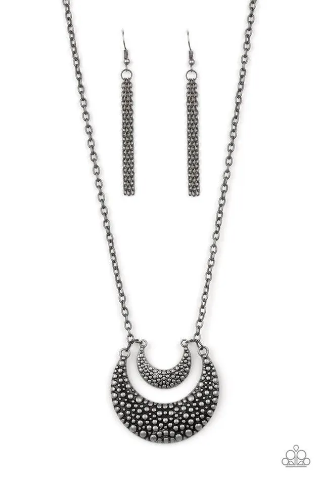 Paparazzi Jewelry Necklaces Paparazzi Necklace Get Well MOON Silver