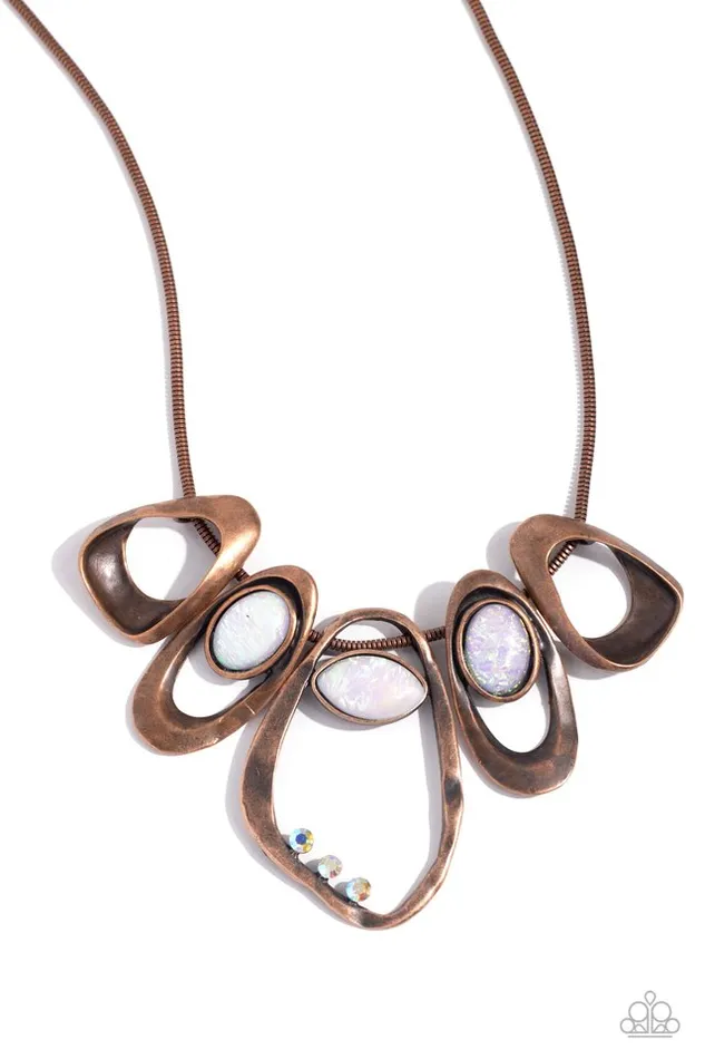 Paparazzi Jewelry Necklaces Paparazzi Necklace Gleaming Gala Copper Paparazzi Jewelry Necklaces Paparazzi Necklace Gleaming Gala Copper