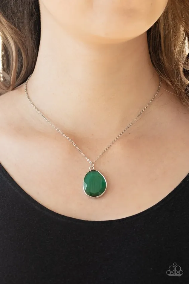 Paparazzi Jewelry Necklaces Paparazzi Necklace Icy Opalescence Green
