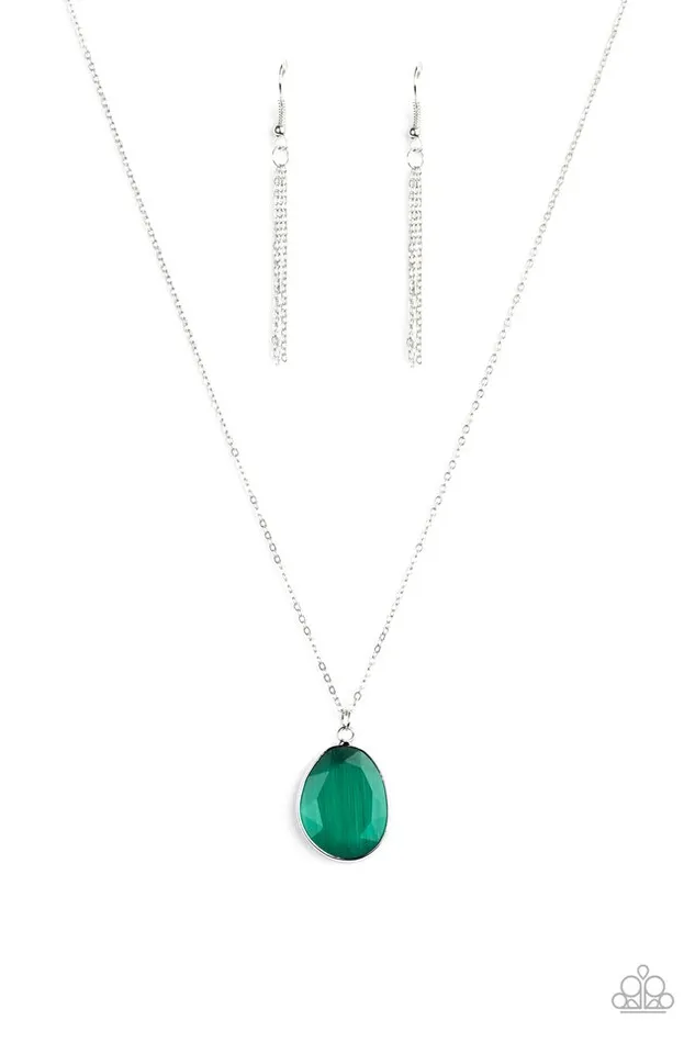 Paparazzi Jewelry Necklaces Paparazzi Necklace Icy Opalescence Green