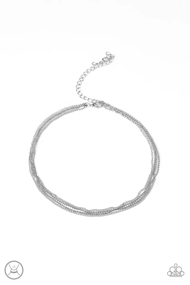 Paparazzi Jewelry Necklaces Paparazzi Necklace If You Dare Silver