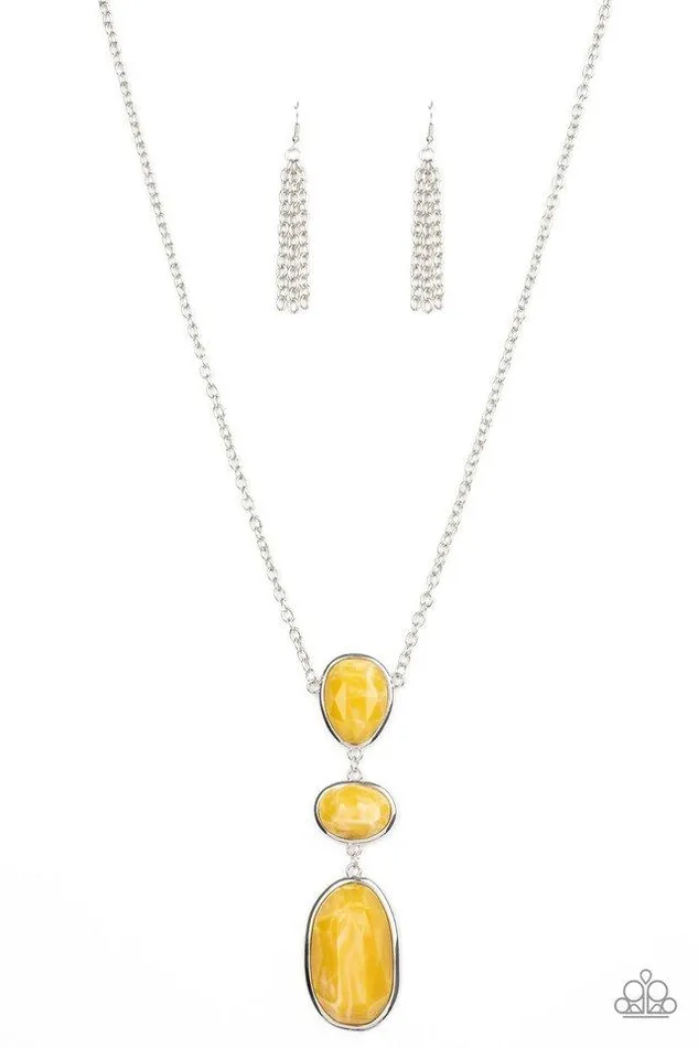 Paparazzi Jewelry Necklaces Paparazzi Necklace Making an Impact Yellow