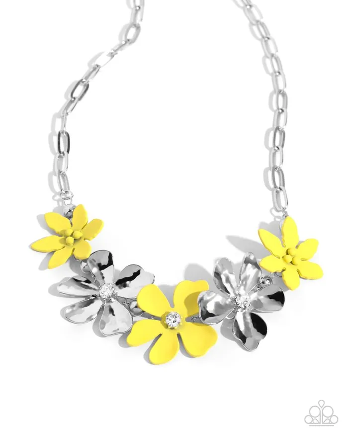 Paparazzi Jewelry Necklaces Paparazzi Necklace Mythically Metallic Yellow Paparazzi Jewelry Necklaces Paparazzi Necklace Mythically Metallic Yellow