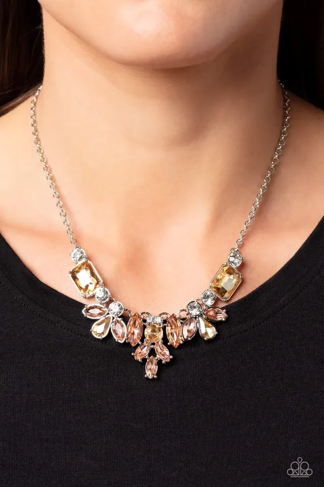 Paparazzi Jewelry Necklaces Paparazzi Necklace Prima Donna Dazzle Brown