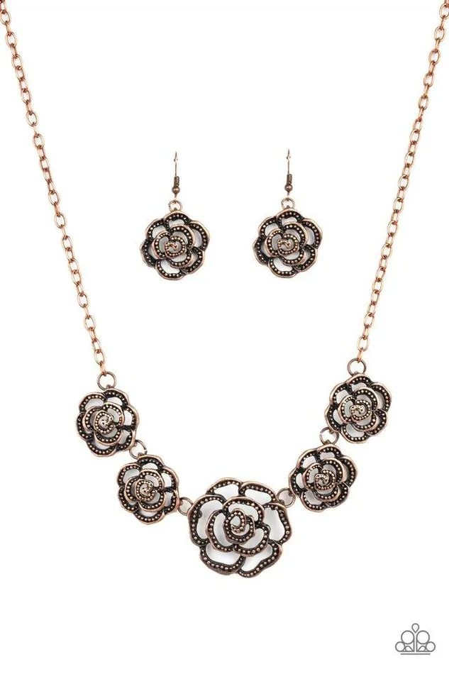 Paparazzi Jewelry Necklaces Paparazzi Necklace Primrose Princess Copper