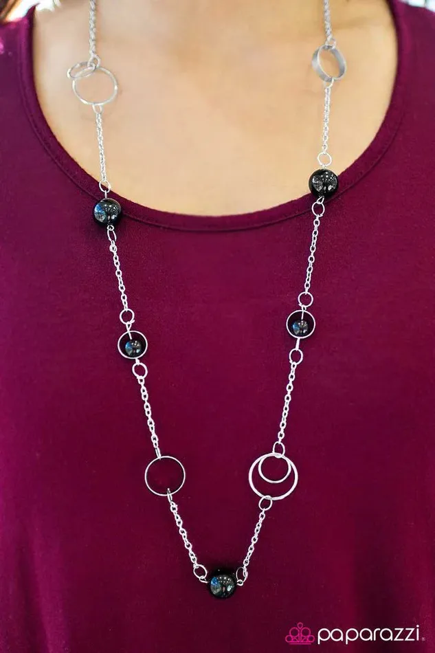 Paparazzi Jewelry Necklaces Paparazzi Necklace Sing Me A Song Mr Piano Man Black