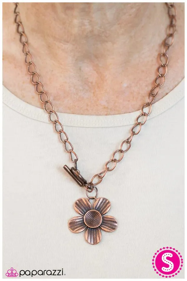 Paparazzi Jewelry Necklaces Paparazzi Necklace Stemming From Simplicity Copper