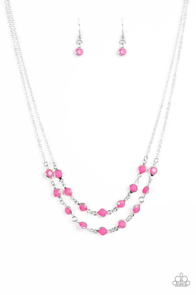 Paparazzi Jewelry Necklaces Paparazzi Necklace Summer Girl Pink