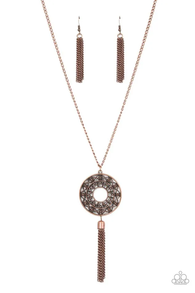 Paparazzi Jewelry Necklaces Paparazzi Necklace Tai Chi Tassel Copper Paparazzi Jewelry Necklaces Paparazzi Necklace Tai Chi Tassel Copper