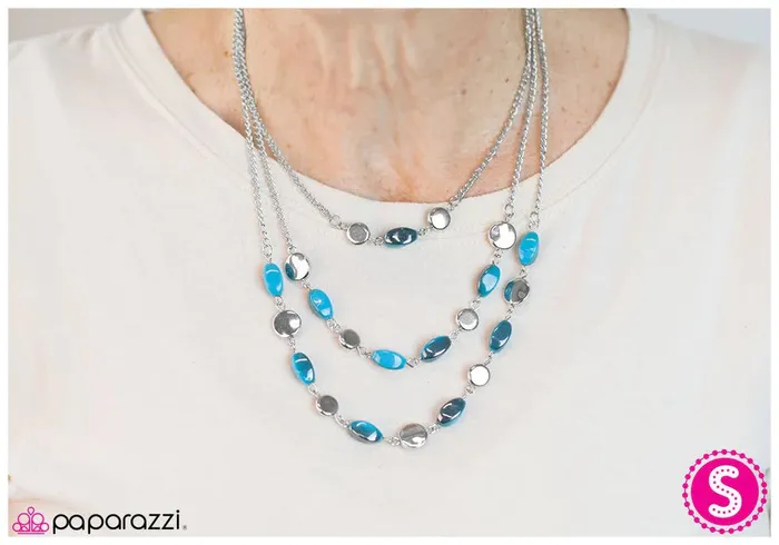 Paparazzi Jewelry Necklaces Paparazzi Necklace Take A Look At Me Now Blue