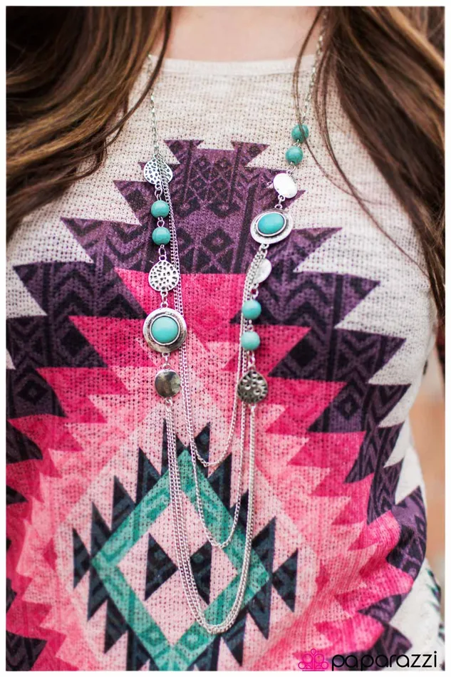 Paparazzi Jewelry Necklaces Paparazzi Necklace The Great Expedition Blue