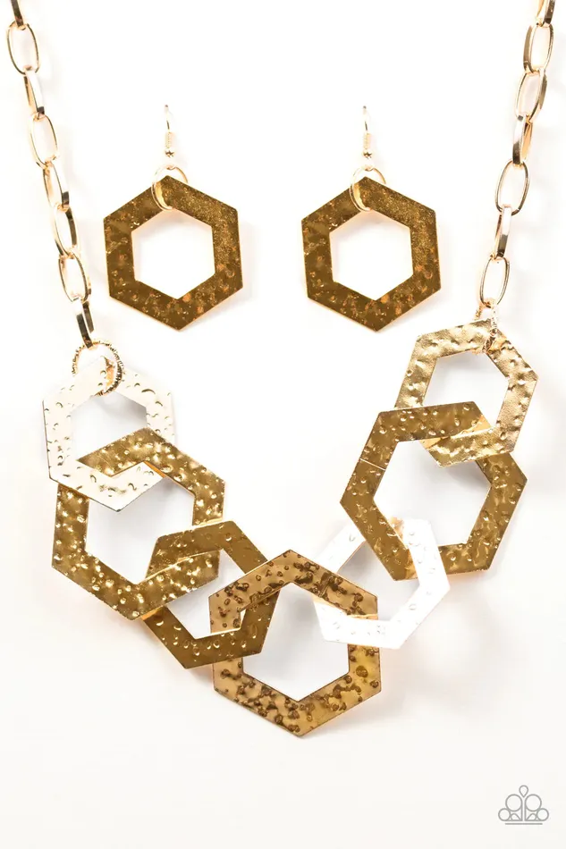 Paparazzi Jewelry Necklaces Paparazzi Necklace The HEX Factor Gold