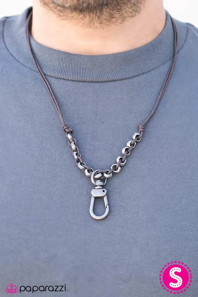 Paparazzi Jewelry Necklaces Paparazzi Necklace The Manly Man Black
